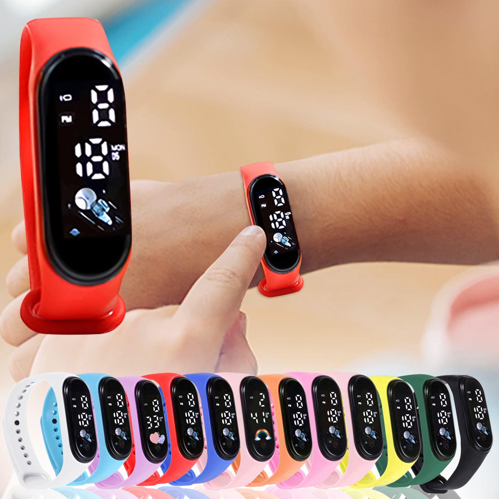 Smartwatch Digital Watches For Kid Girl - Kawaii Impermeável Relógio Inteligente para Crianças,