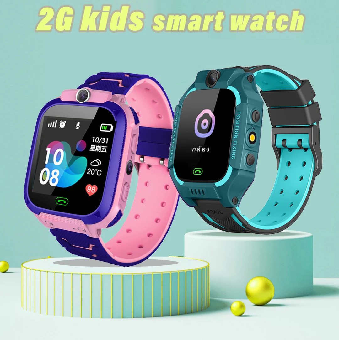 Smartwatch Digital Watches For Kid Girl - Q12 crianças relógio inteligente 2g chamada
