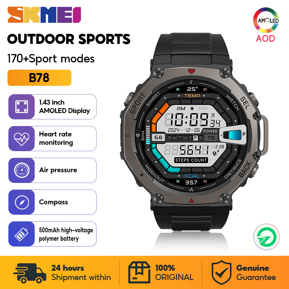 Smartwatch Watches For Girls - Skmei militar esporte ao ar livre