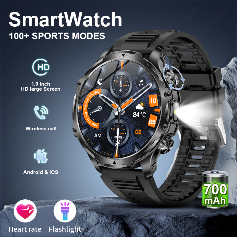 Timex Watches Smartwatch - Lige smartwatch militar masculino 1.9 