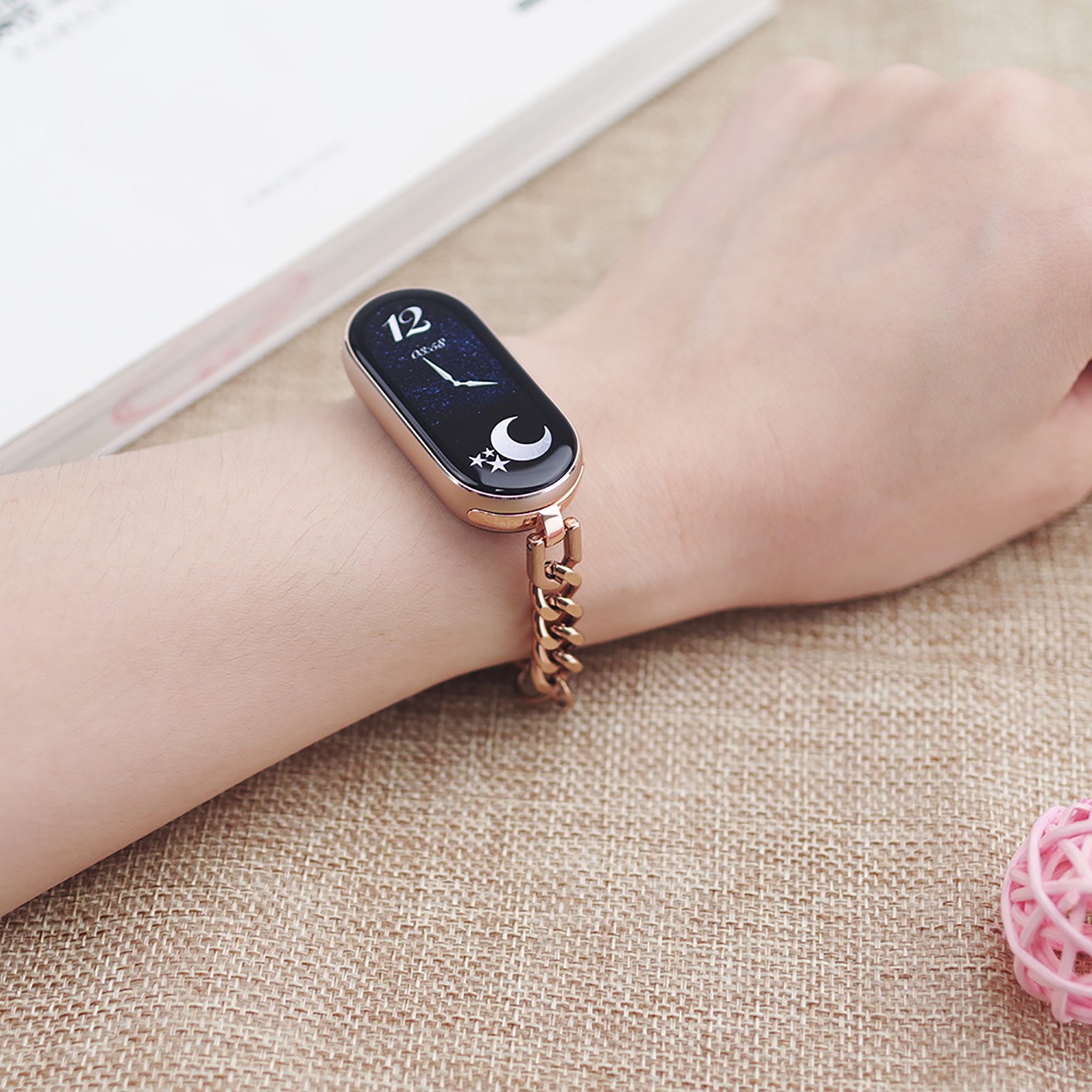 Watches Ladies Smartwatch - Pulseira de Corrente para Mi Band
