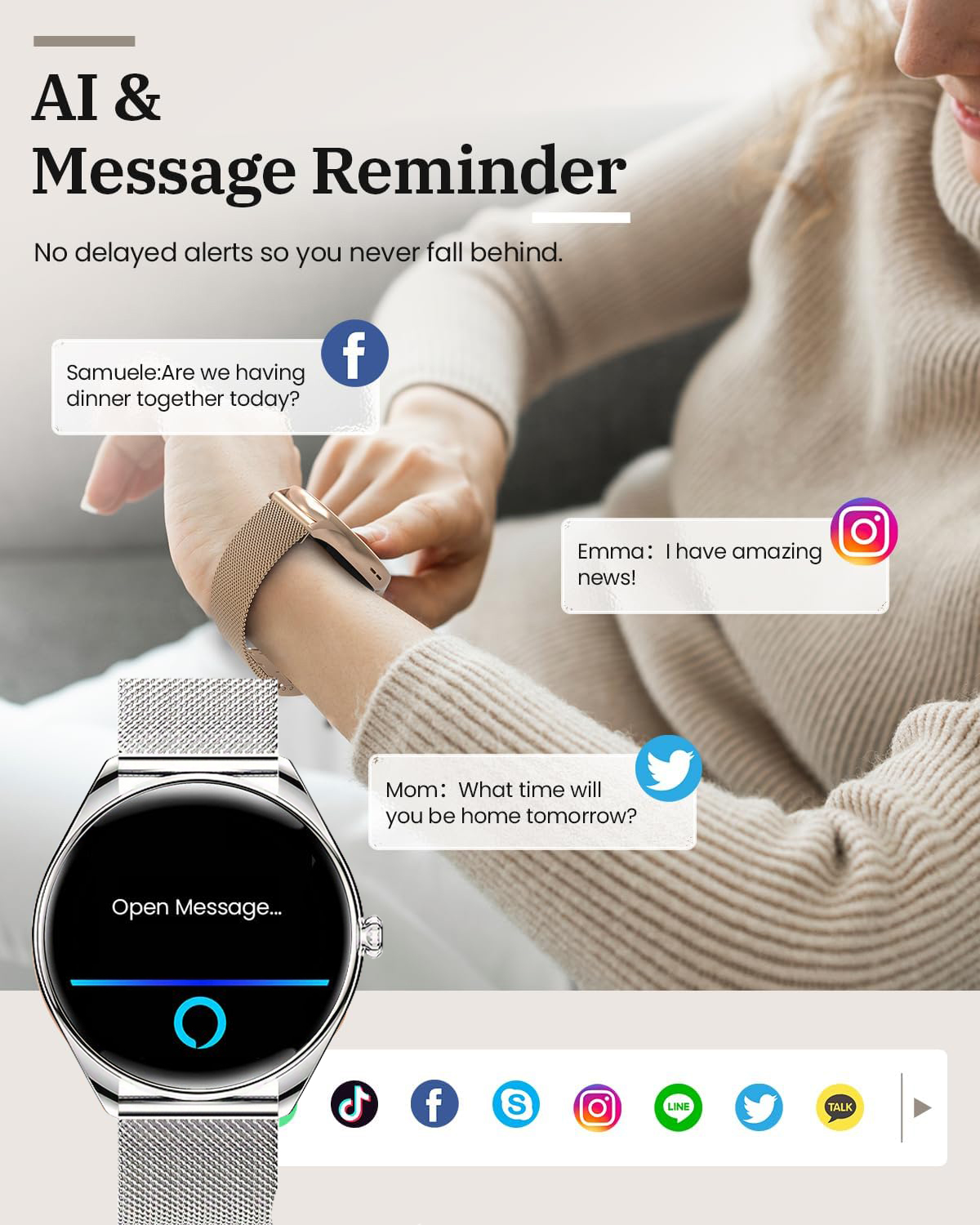 2026 Original Para Mulheres Sm - Watches Ladies Smartwatch avaliação e preço