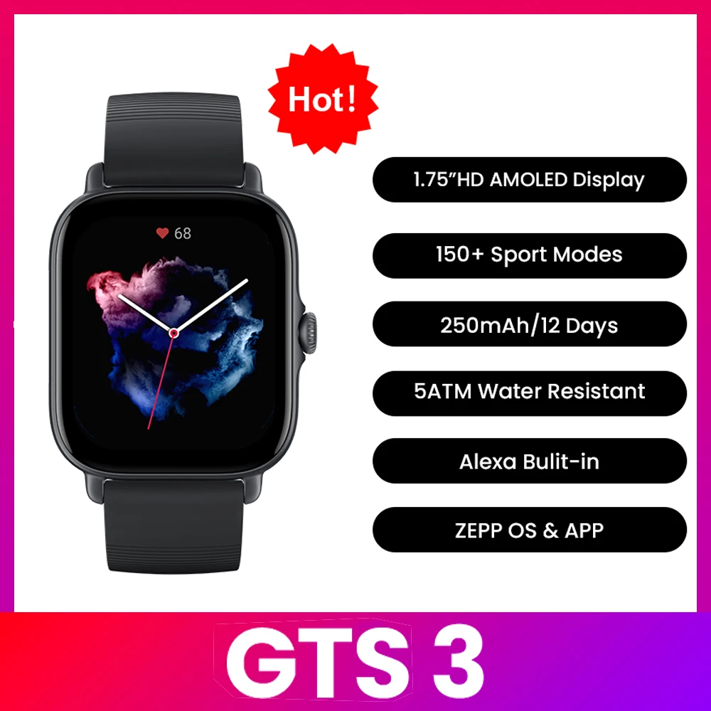 Smartwatch Amazfit GTS 3, à pr - Timex Watches Smartwatch avaliação e preço