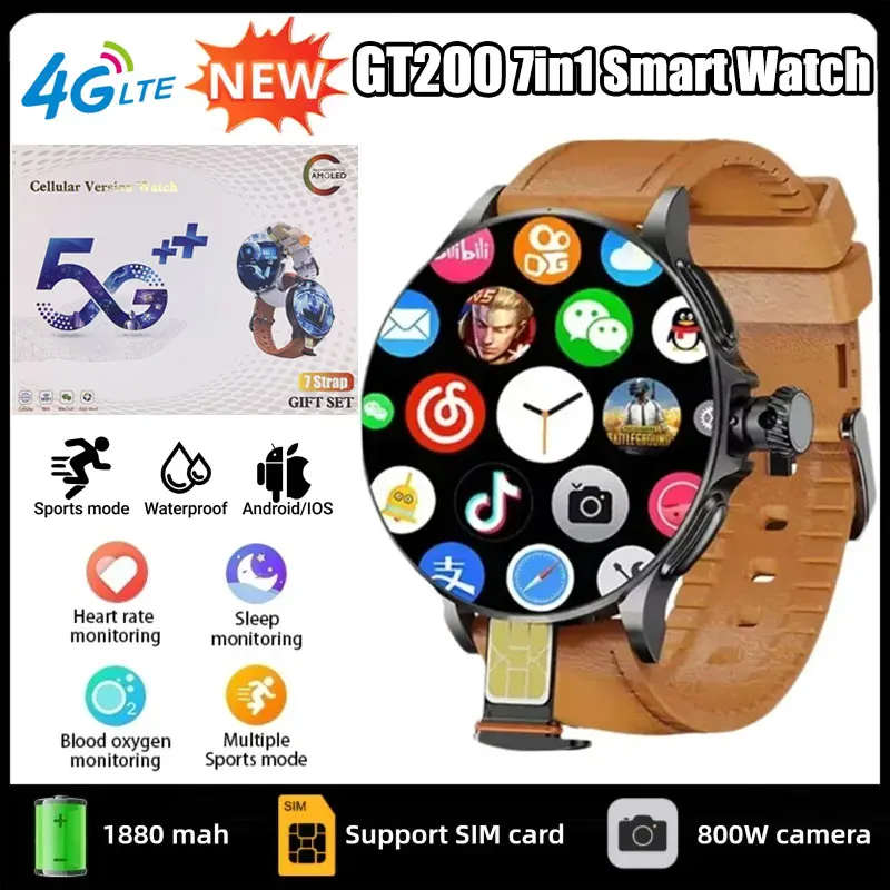 Relógio inteligente GT200 5G,  - Smartwatch Watches For Women With Gps avaliação e preço
