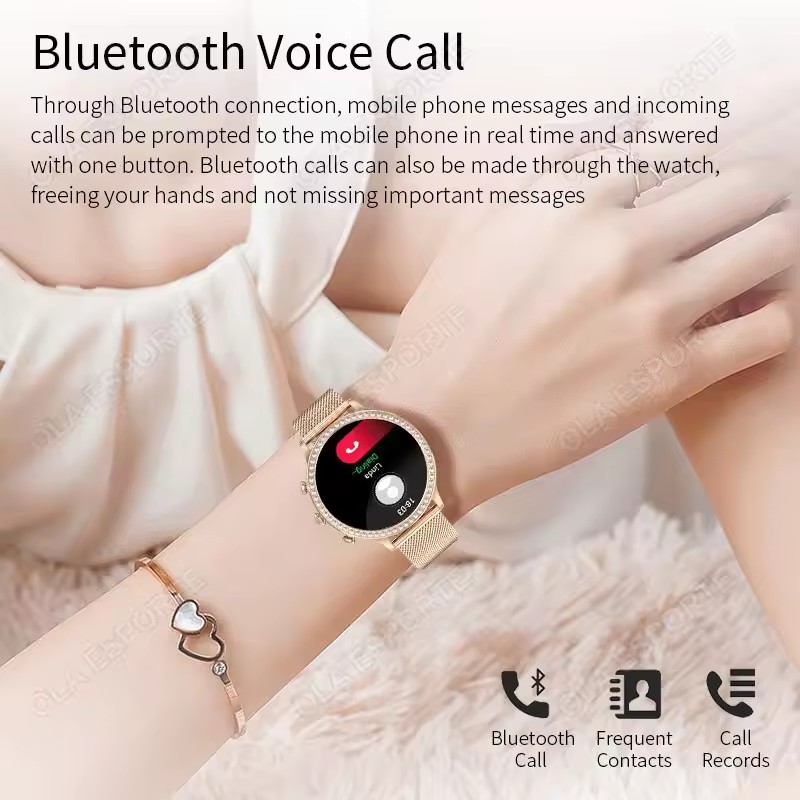 Relógio inteligente elegante p - Watches Ladies Smartwatch avaliação e preço