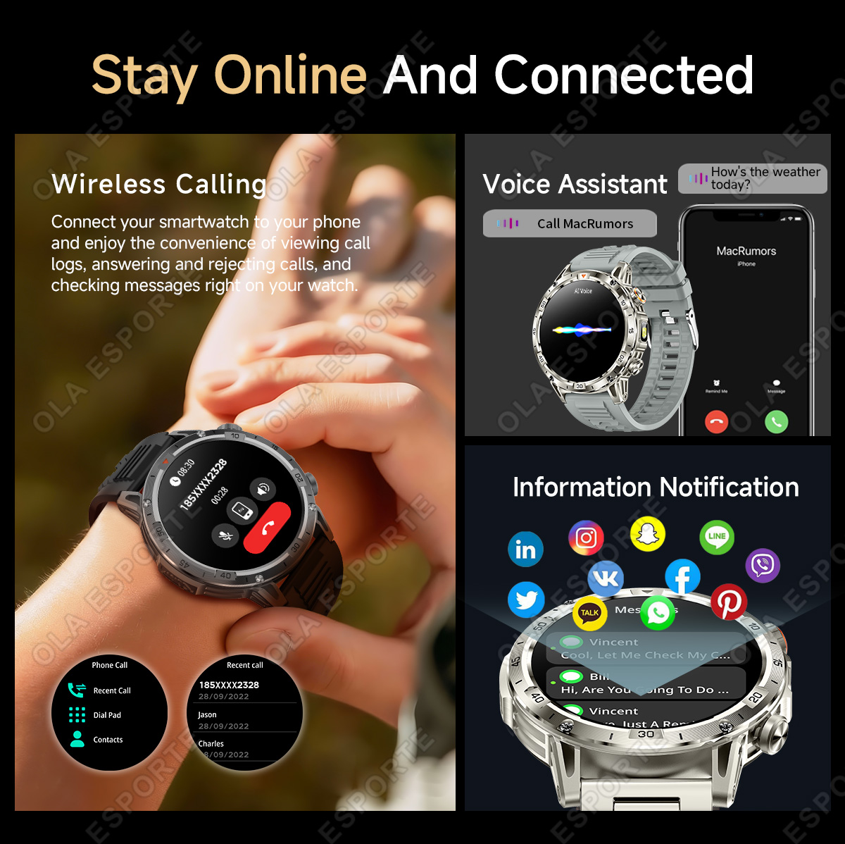Novo Smartwatch GPS 2026 para  - Altimeter Compass Watch avaliação e preço